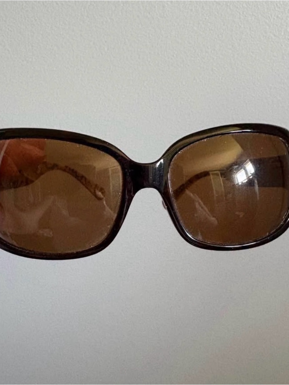 Coach Women's Brown Frame Sunglasses with Brown Lenses